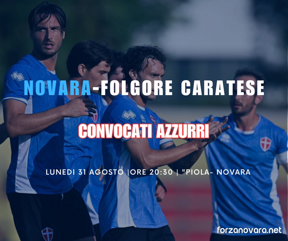 Novara-Folgore Caratese, i convocati azzurri